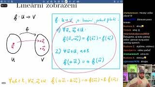 VŠ - Lineární algebra: Lineární zobrazení (8. stream)