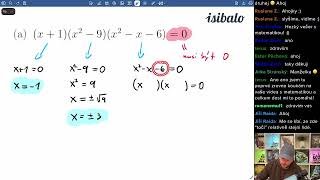 SŠ a maturita: Rovnice v součinovém a podílovém tvaru (7. stream)