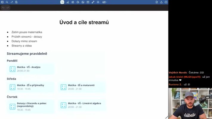 Představení, pokec a test streamu :)